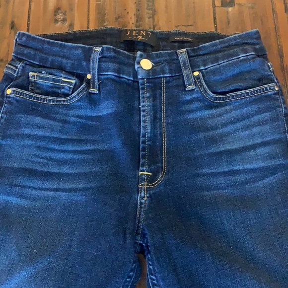 Jen7  7 for all Mankind - ankle skinny blue jeans size 2 - Picture 3 of 6